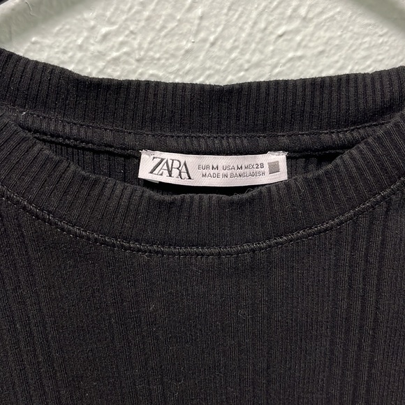 Zara Black Fitted Top - Picture 3 of 5